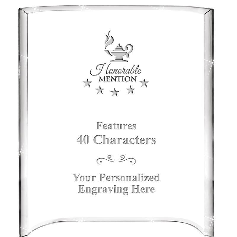 5"X 7" VERTICAL CURVA ACRYLIC