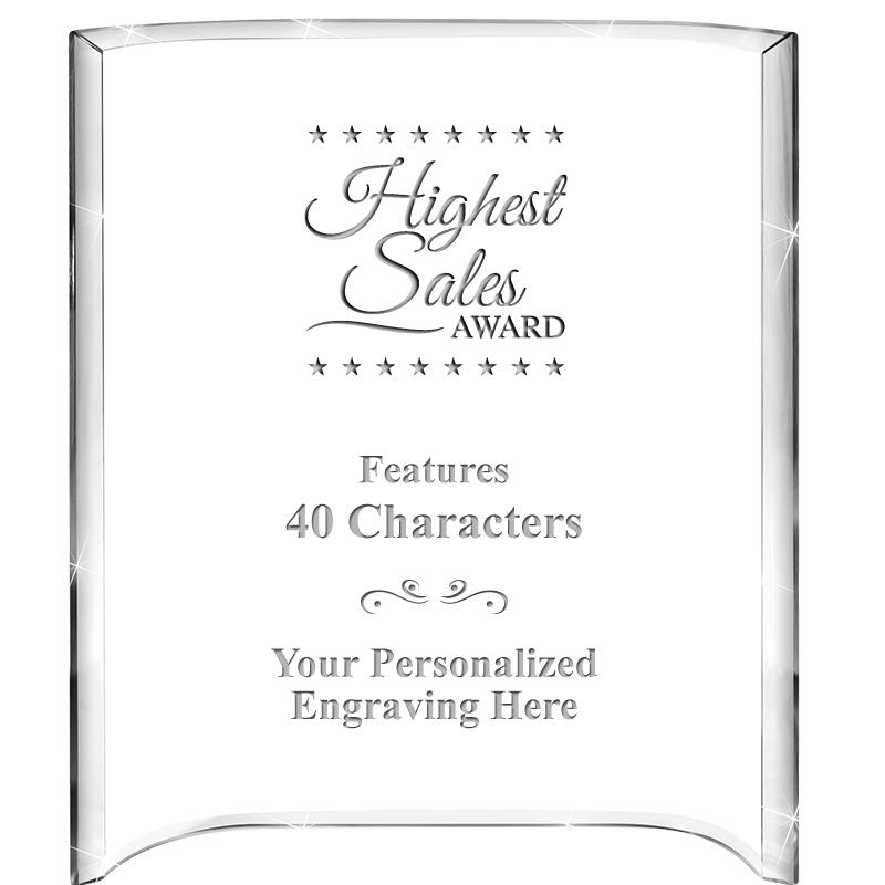 5"X 7" VERTICAL CURVA ACRYLIC