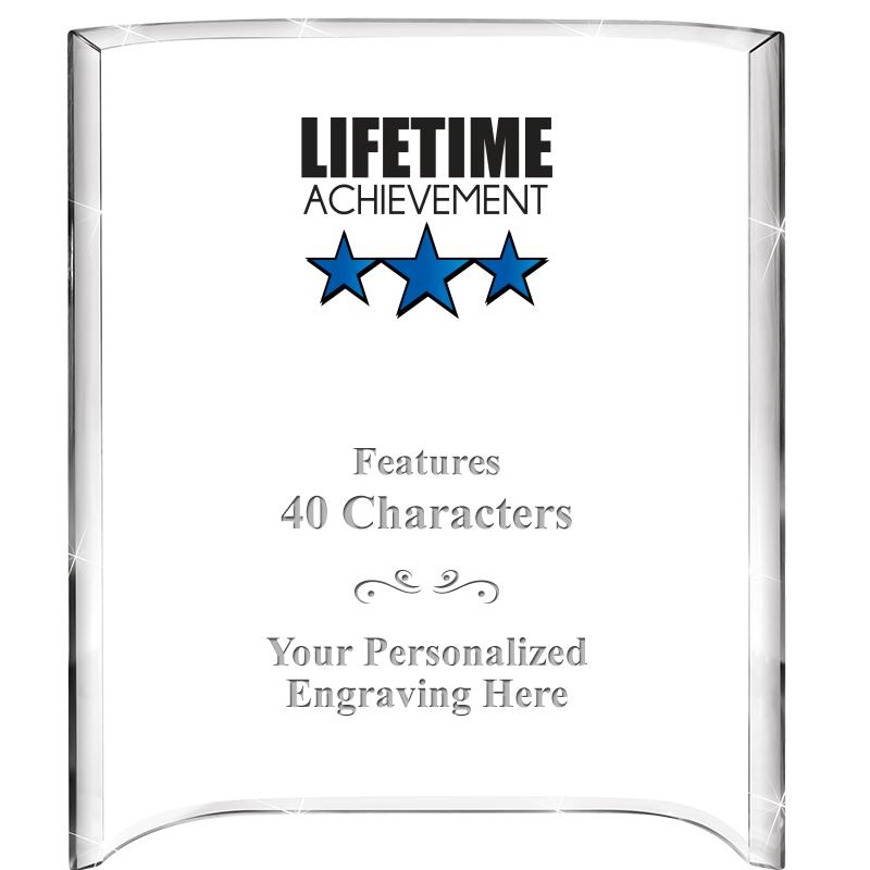 5"X 7" VERTICAL CURVA ACRYLIC