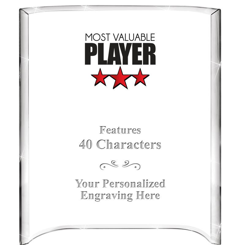 5"X 7" VERTICAL CURVA ACRYLIC