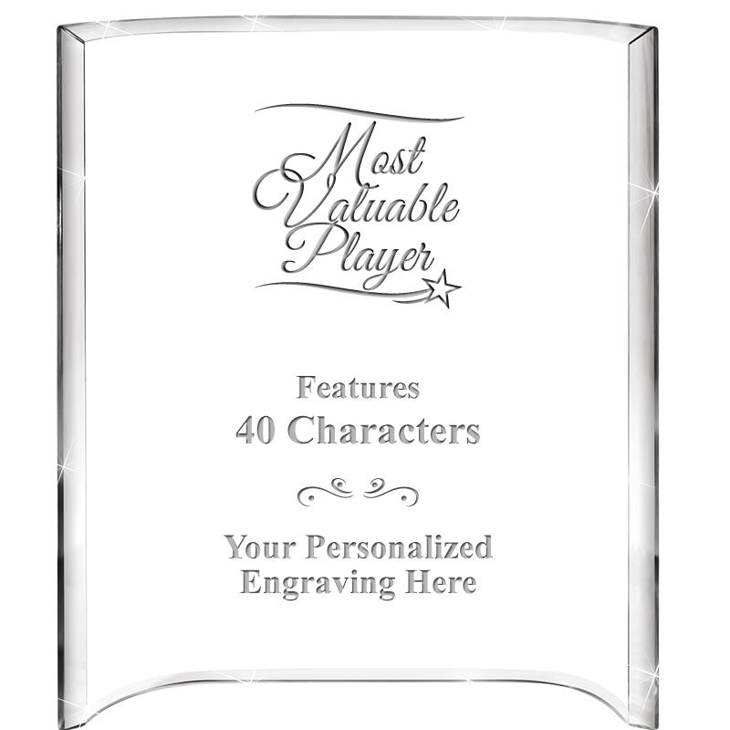 5"X 7" VERTICAL CURVA ACRYLIC