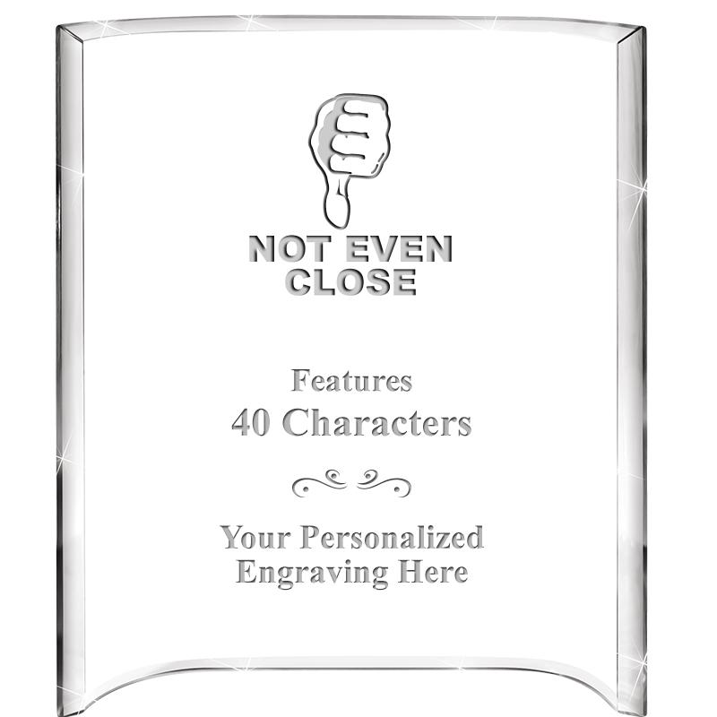 5"X 7" VERTICAL CURVA ACRYLIC