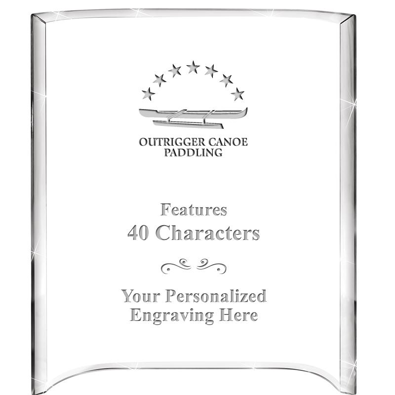 5"X 7" VERTICAL CURVA ACRYLIC