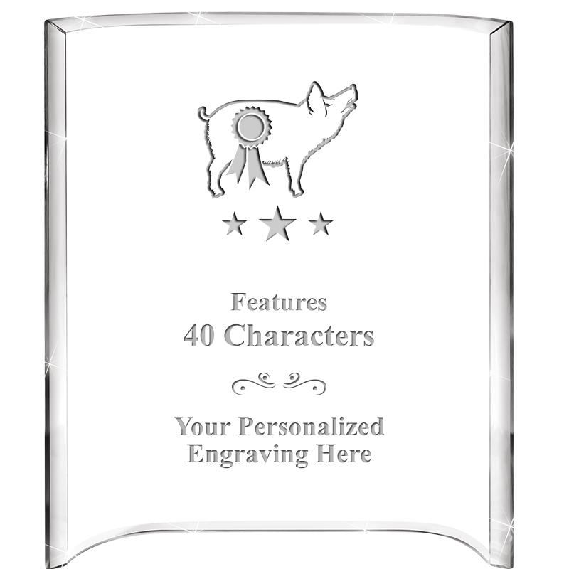 5"X 7" VERTICAL CURVA ACRYLIC