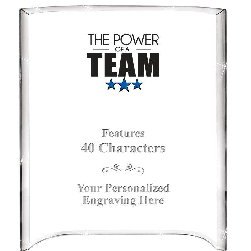 5"X 7" VERTICAL CURVA ACRYLIC