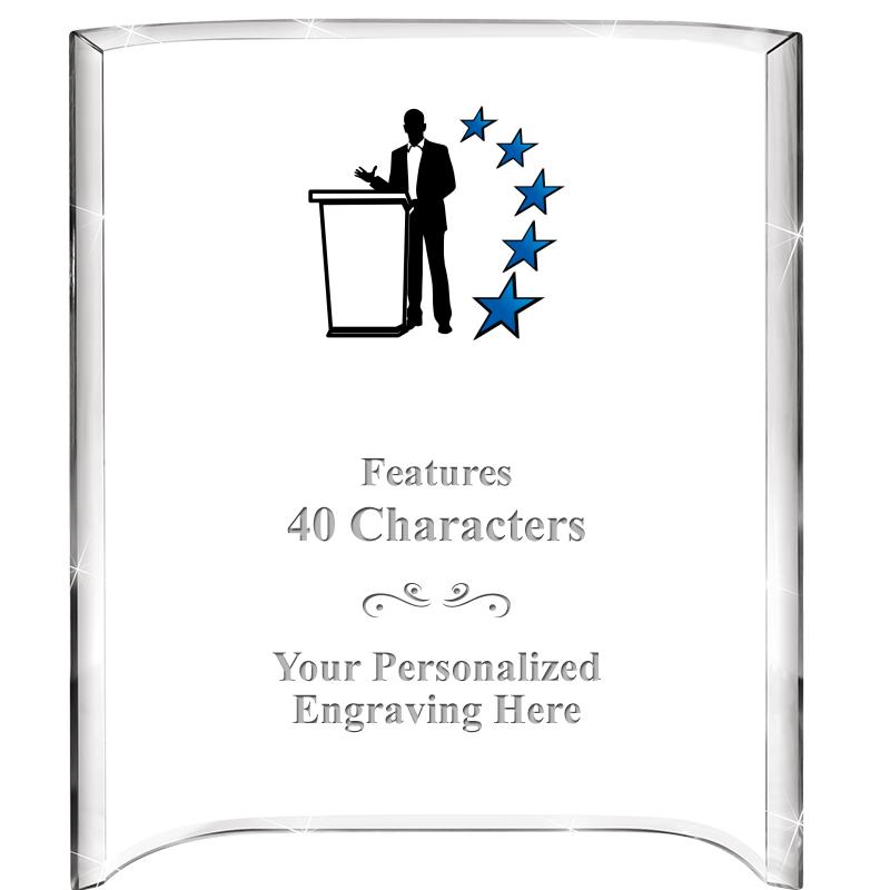 5"X 7" VERTICAL CURVA ACRYLIC