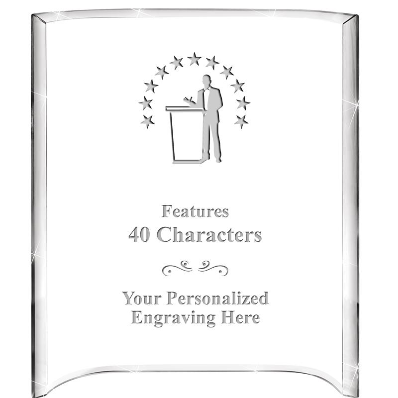 5"X 7" VERTICAL CURVA ACRYLIC