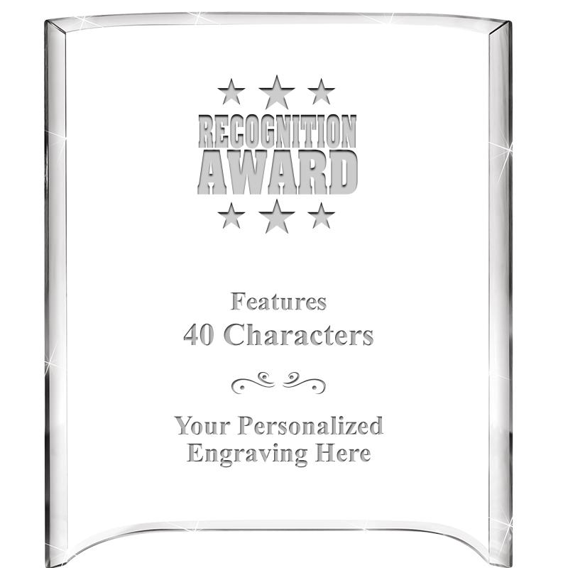 5"X 7" VERTICAL CURVA ACRYLIC