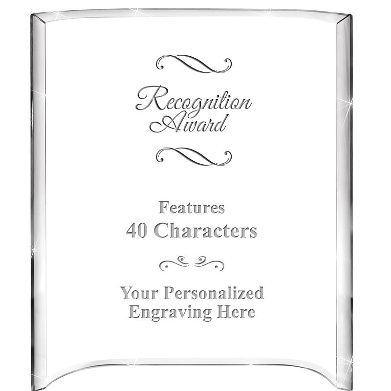 5"X 7" VERTICAL CURVA ACRYLIC