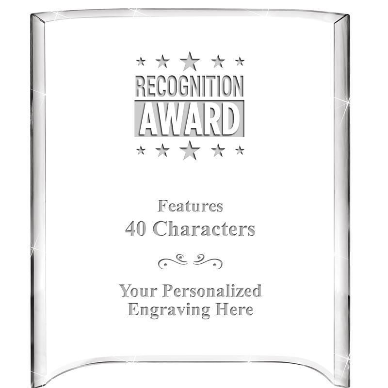 5"X 7" VERTICAL CURVA ACRYLIC