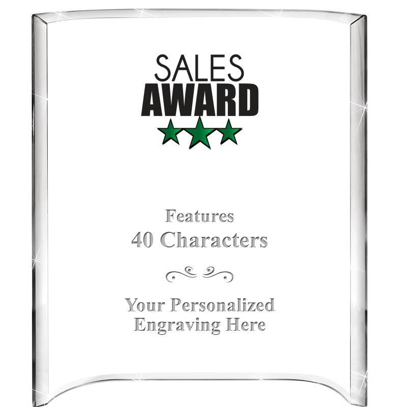 5"X 7" VERTICAL CURVA ACRYLIC