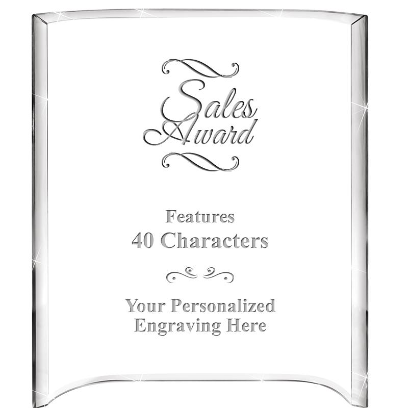 5"X 7" VERTICAL CURVA ACRYLIC