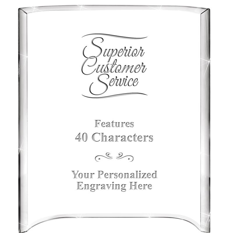 5"X 7" VERTICAL CURVA ACRYLIC