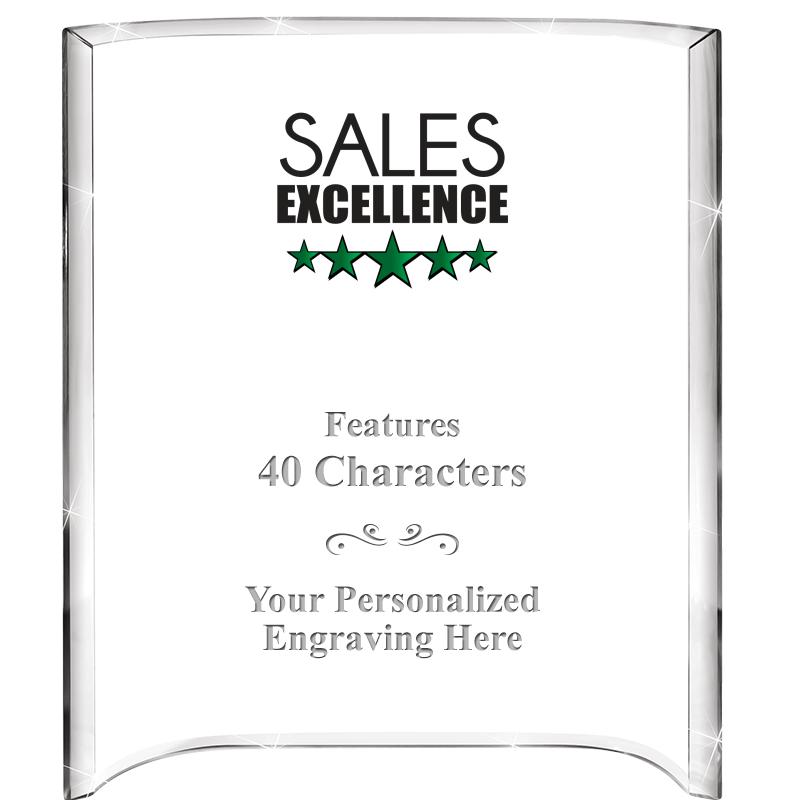 5"X 7" VERTICAL CURVA ACRYLIC