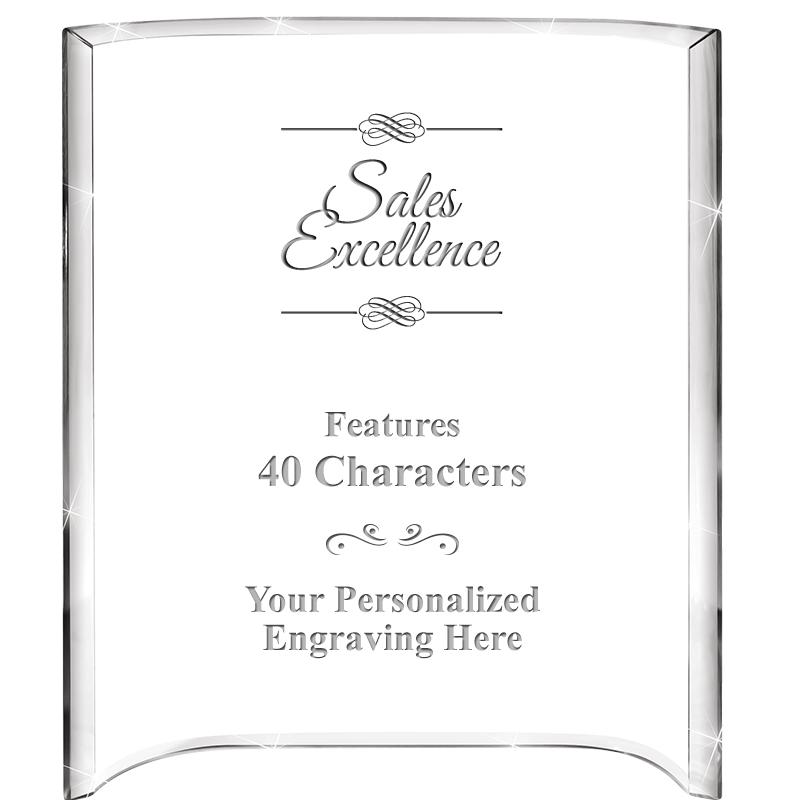 5"X 7" VERTICAL CURVA ACRYLIC