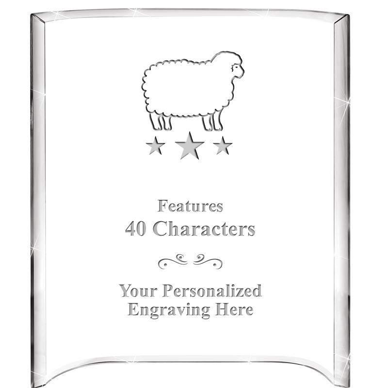 5"X 7" VERTICAL CURVA ACRYLIC