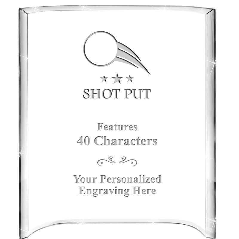 5"X 7" VERTICAL CURVA ACRYLIC