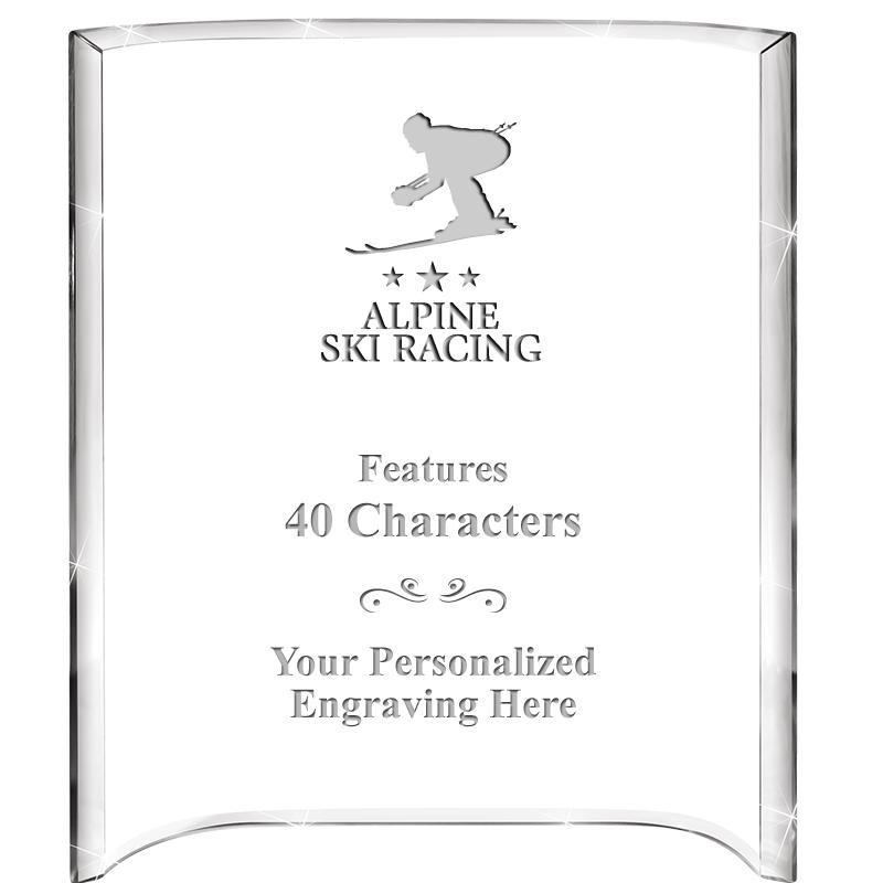 5"X 7" VERTICAL CURVA ACRYLIC