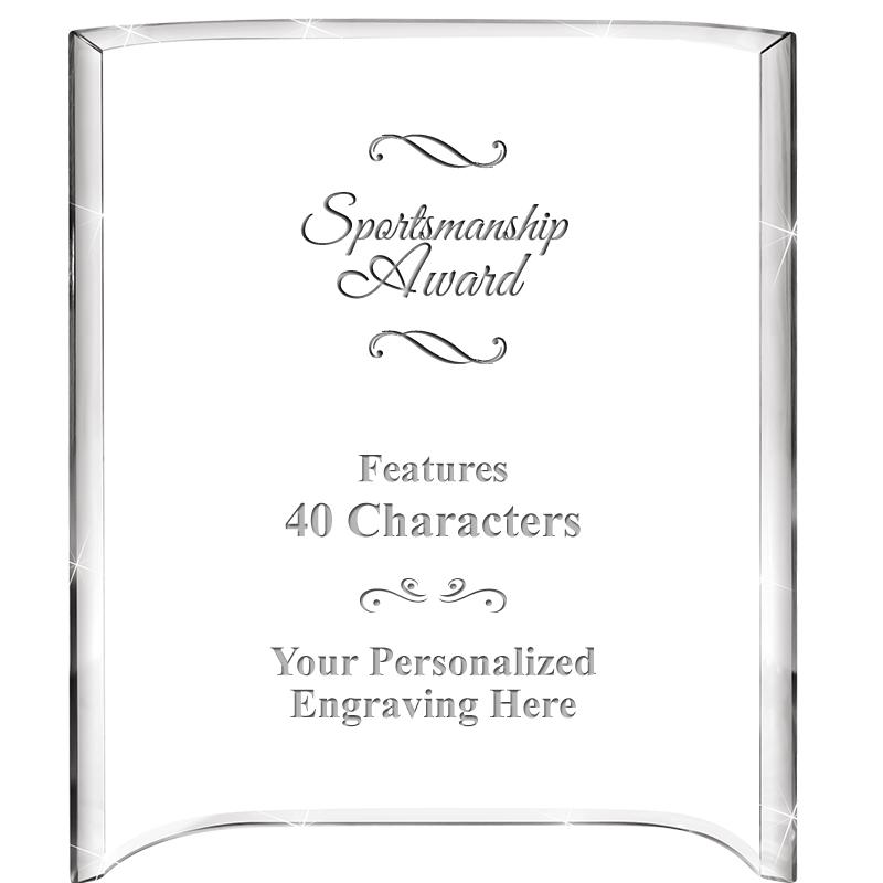 5"X 7" VERTICAL CURVA ACRYLIC