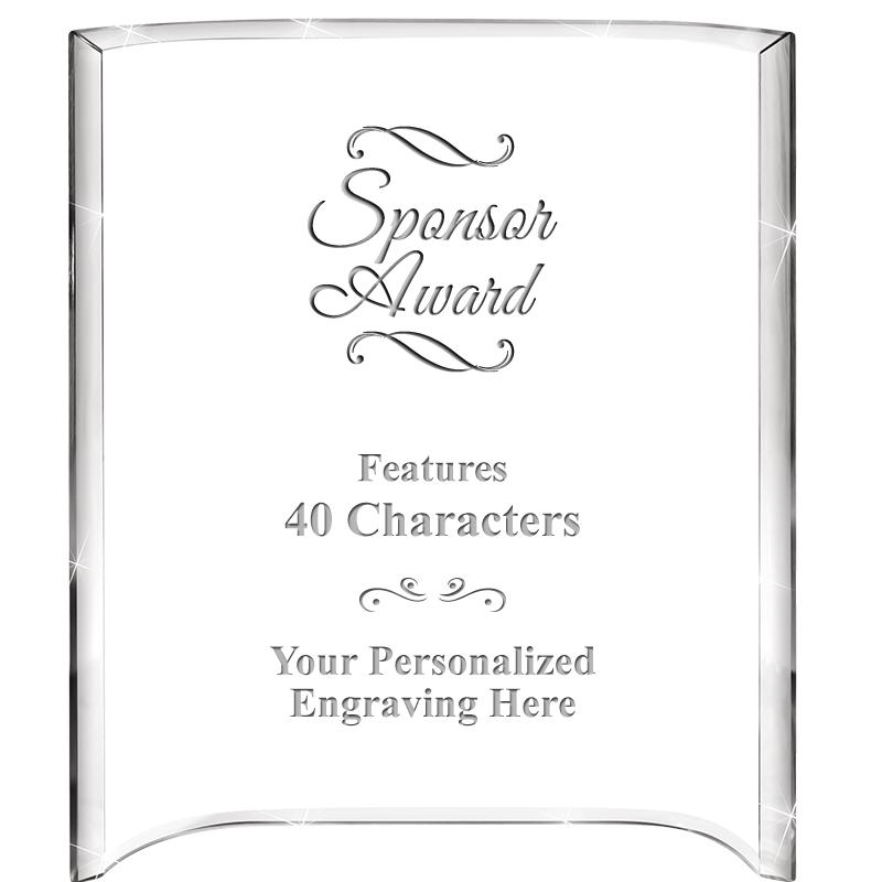 5"X 7" VERTICAL CURVA ACRYLIC