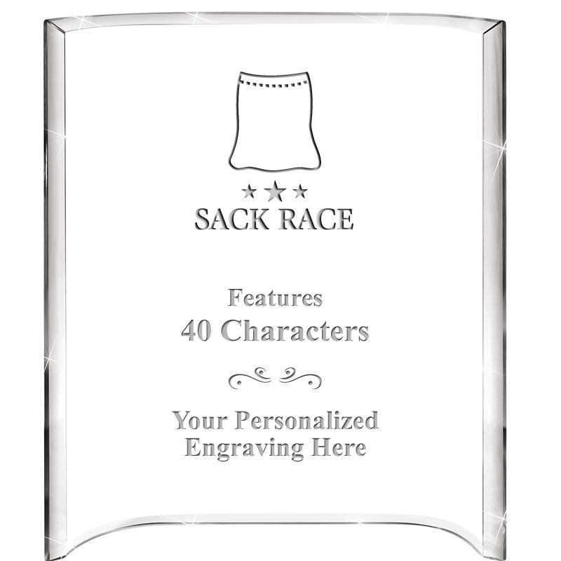 5"X 7" VERTICAL CURVA ACRYLIC