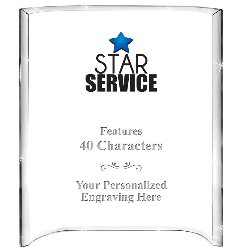 5"X 7" VERTICAL CURVA ACRYLIC