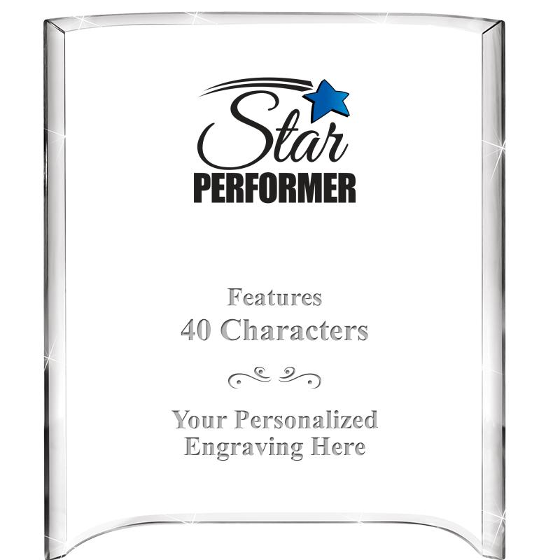 5"X 7" VERTICAL CURVA ACRYLIC