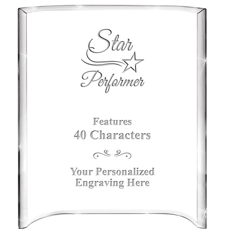 5"X 7" VERTICAL CURVA ACRYLIC