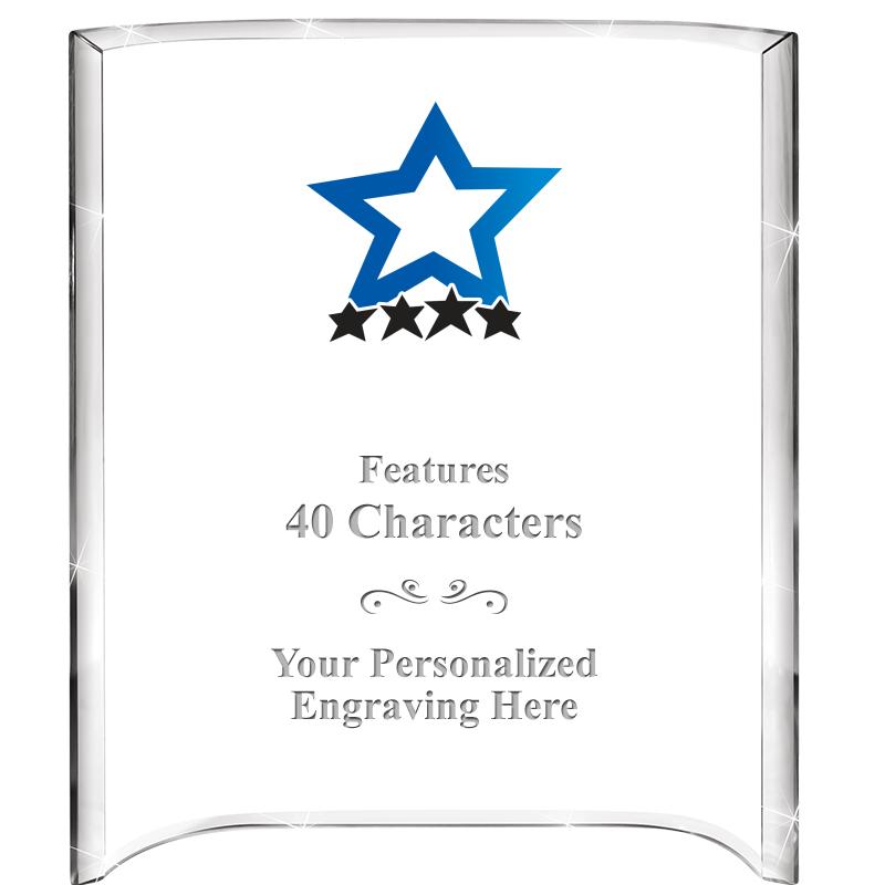 5"X 7" VERTICAL CURVA ACRYLIC