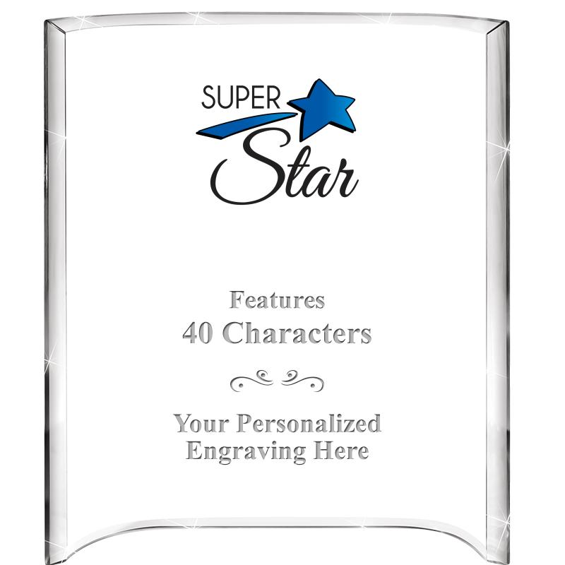 5"X 7" VERTICAL CURVA ACRYLIC