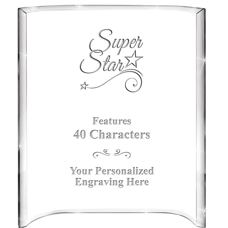 5"X 7" VERTICAL CURVA ACRYLIC