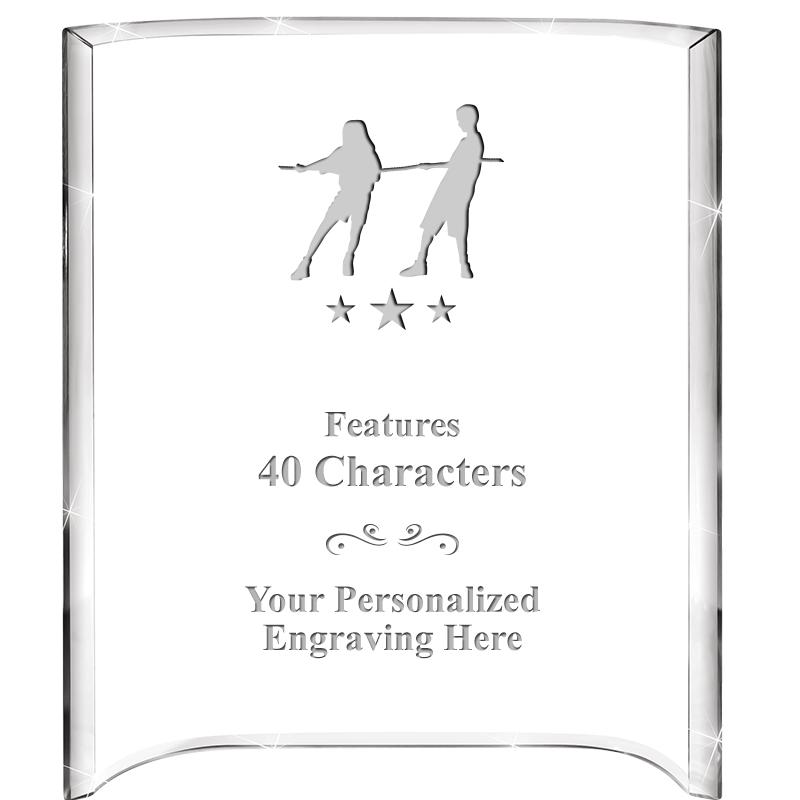 5"X 7" VERTICAL CURVA ACRYLIC