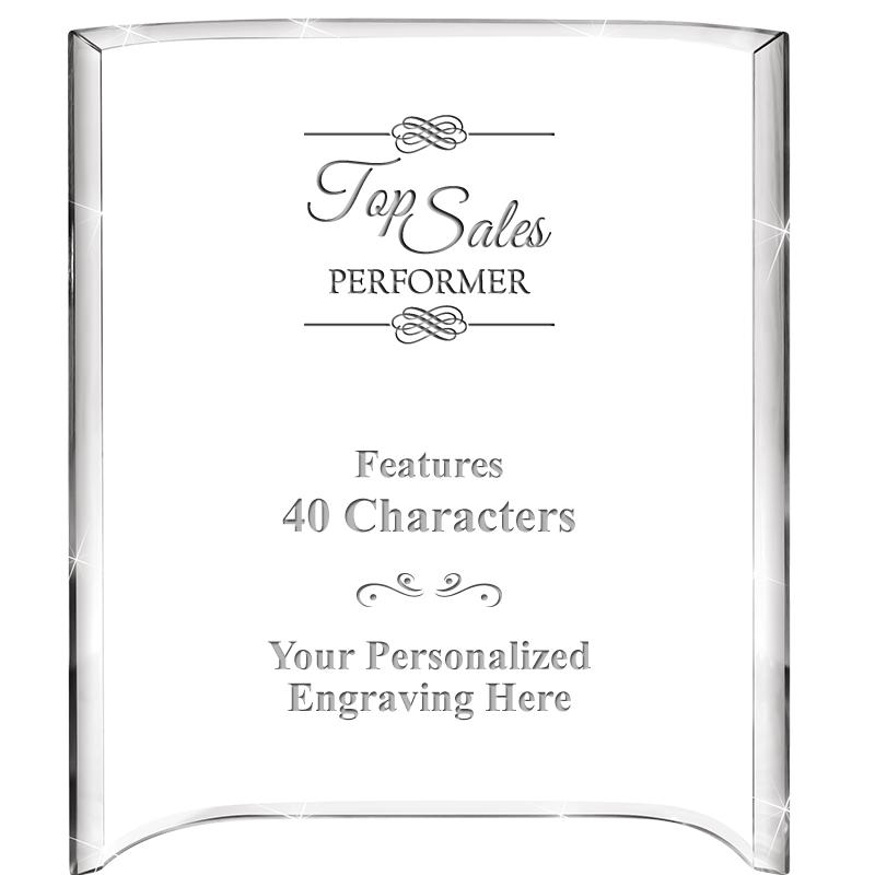 5"X 7" VERTICAL CURVA ACRYLIC