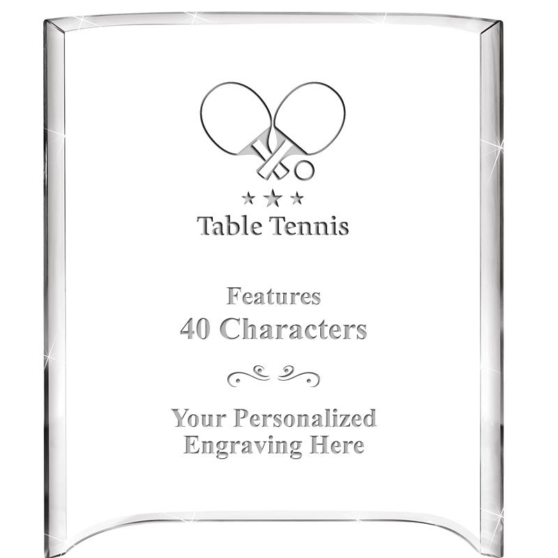 5"X 7" VERTICAL CURVA ACRYLIC