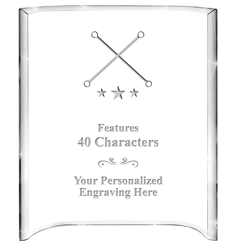 5"X 7" VERTICAL CURVA ACRYLIC