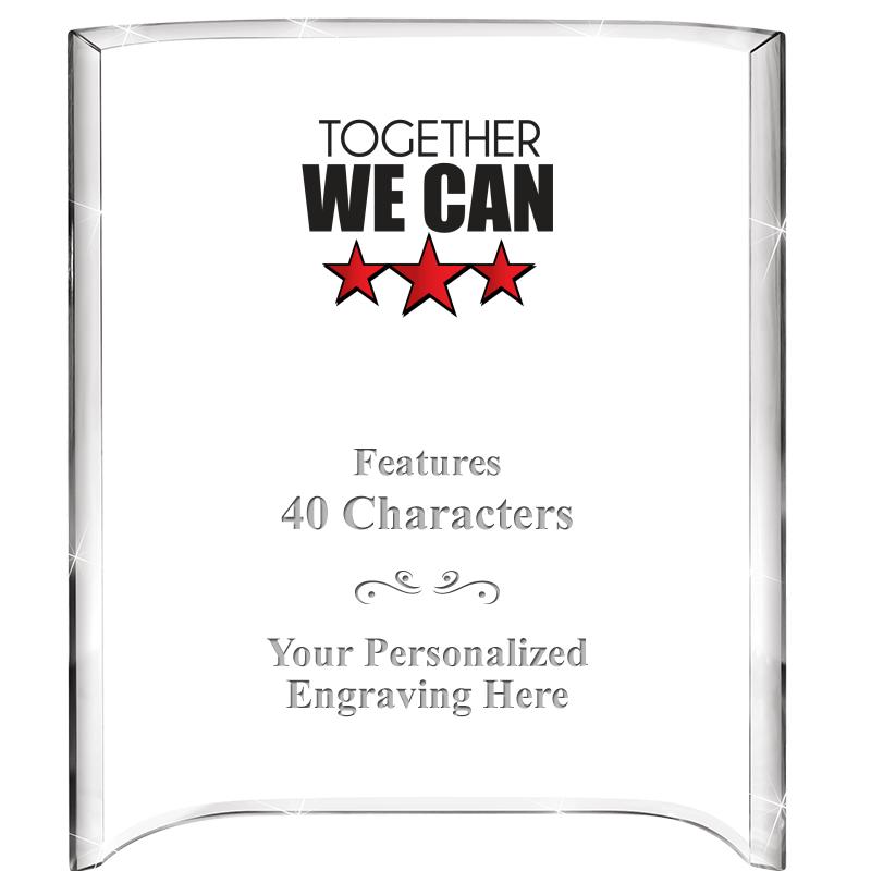 5"X 7" VERTICAL CURVA ACRYLIC