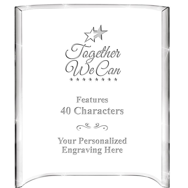 5"X 7" VERTICAL CURVA ACRYLIC