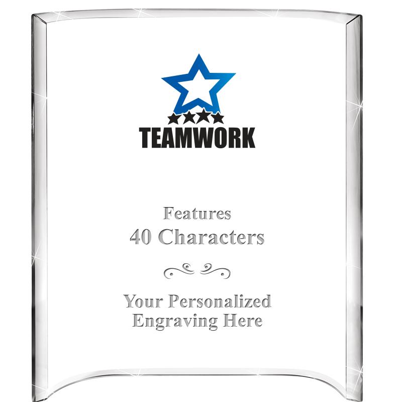 5"X 7" VERTICAL CURVA ACRYLIC