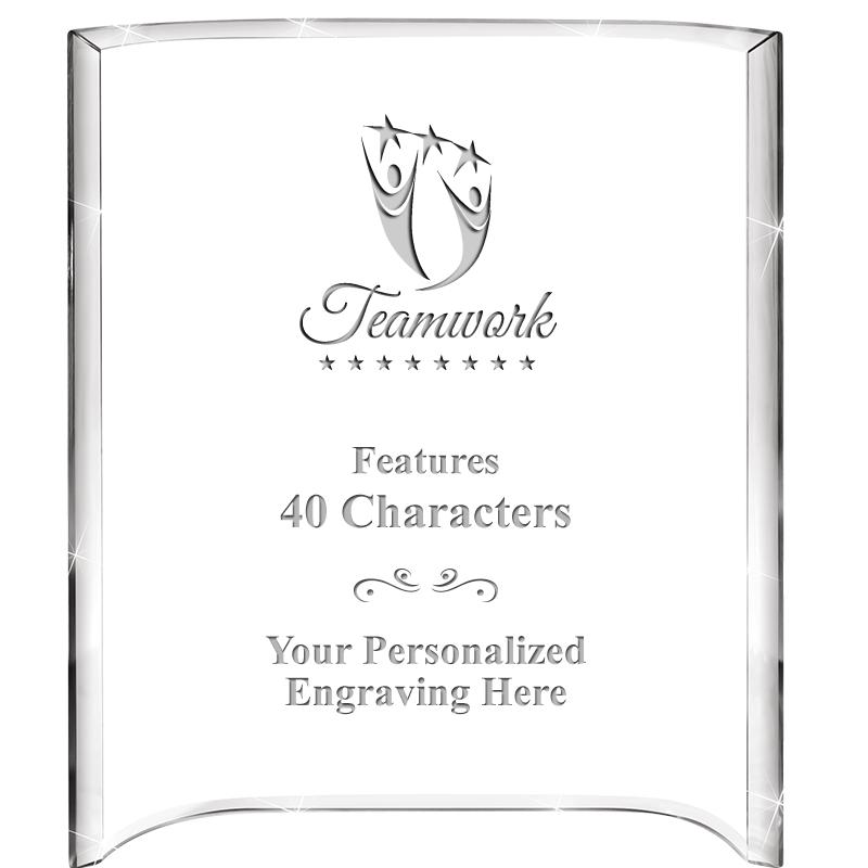 5"X 7" VERTICAL CURVA ACRYLIC