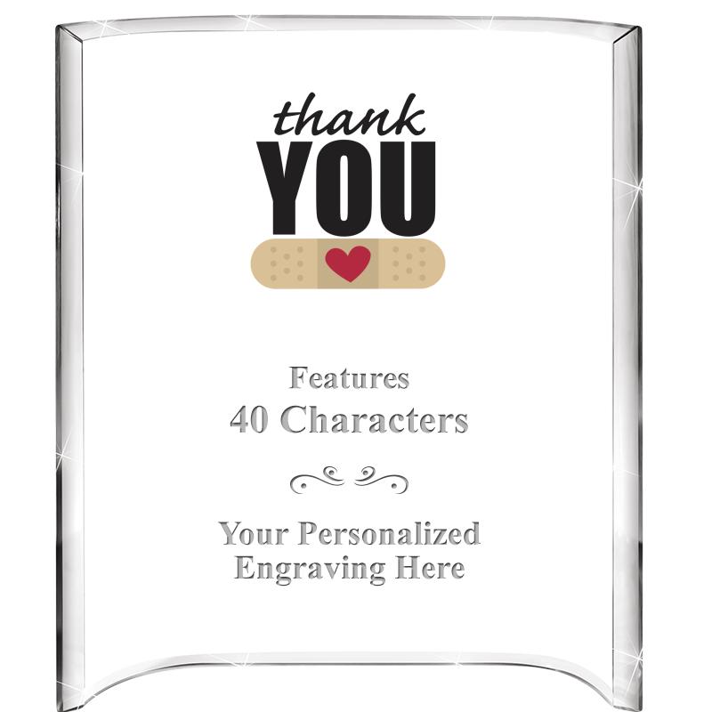 5"X 7" VERTICAL CURVA ACRYLIC