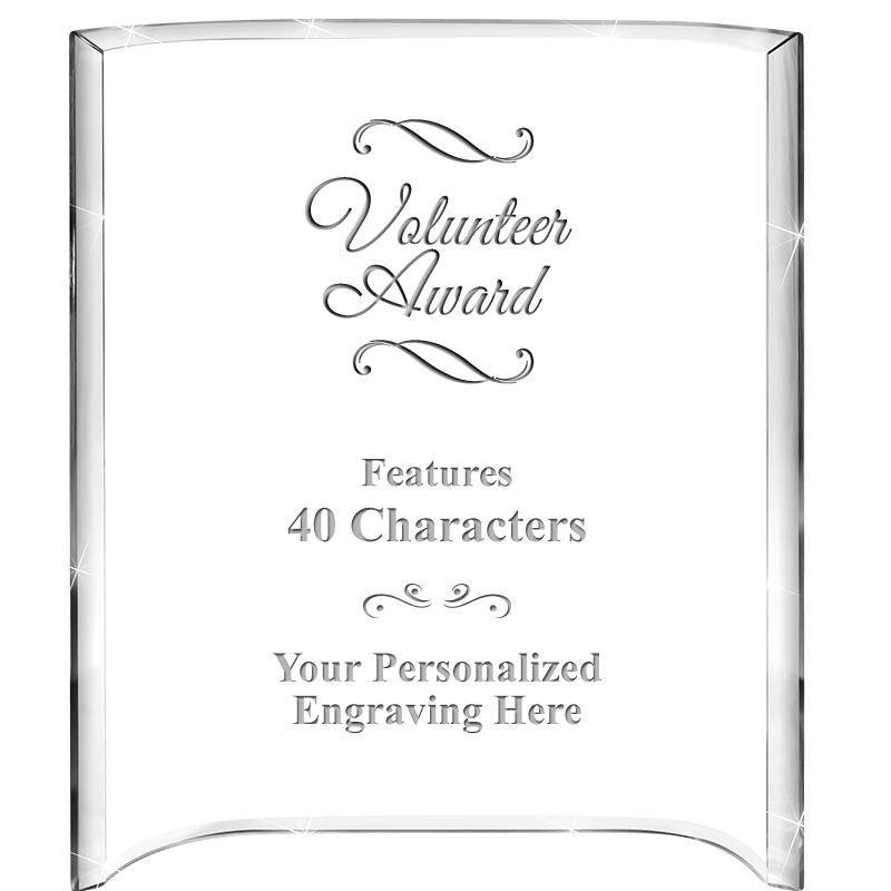 5"X 7" VERTICAL CURVA ACRYLIC