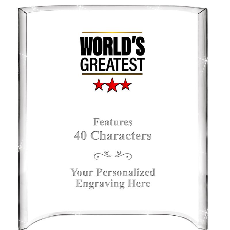 5"X 7" VERTICAL CURVA ACRYLIC