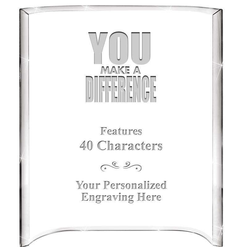 5"X 7" VERTICAL CURVA ACRYLIC