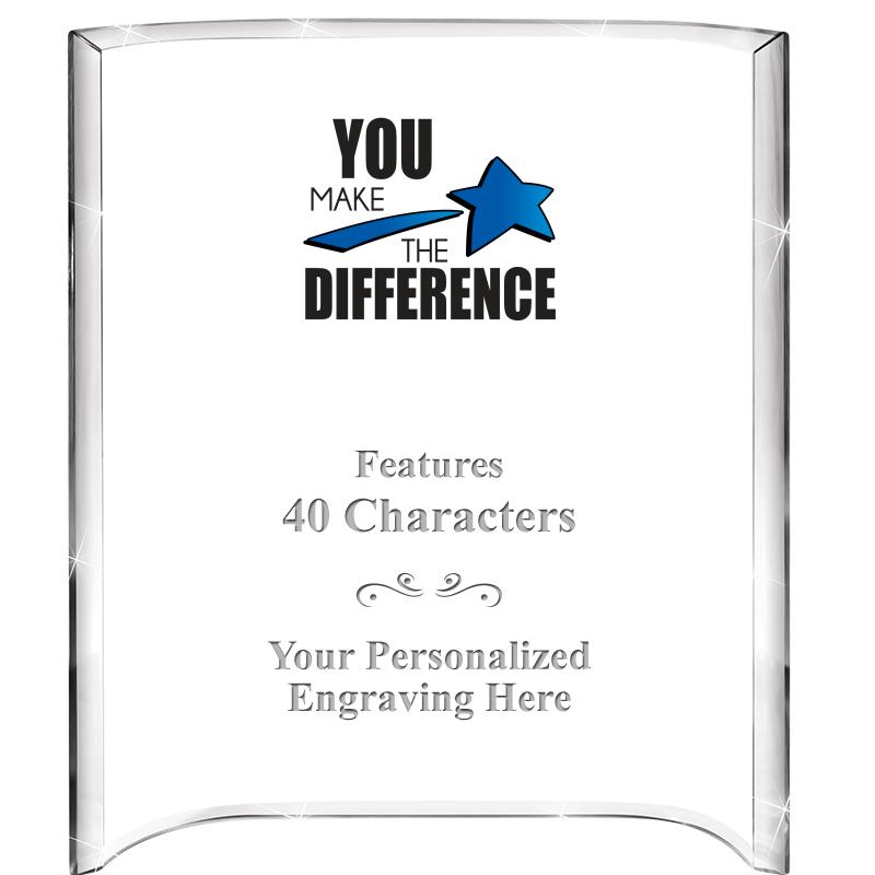 5"X 7" VERTICAL CURVA ACRYLIC