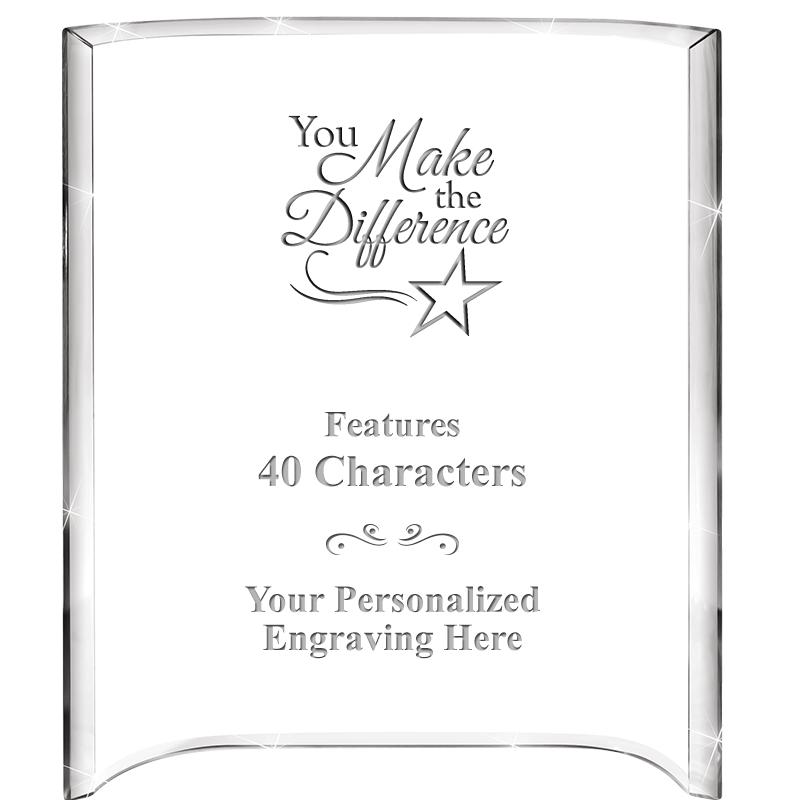 5"X 7" VERTICAL CURVA ACRYLIC