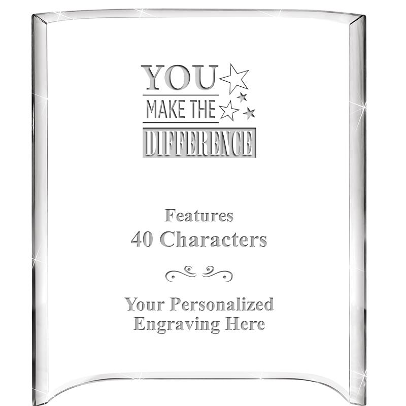 5"X 7" VERTICAL CURVA ACRYLIC