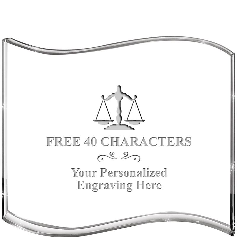 5" HANG TEN WAVE ACRYLIC HZTL