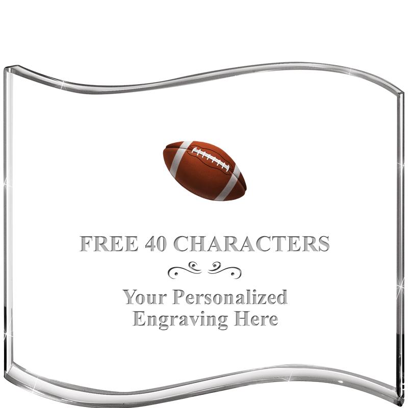 5" HANG TEN WAVE ACRYLIC HZTL