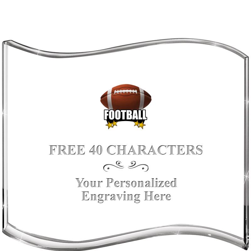 5" HANG TEN WAVE ACRYLIC HZTL