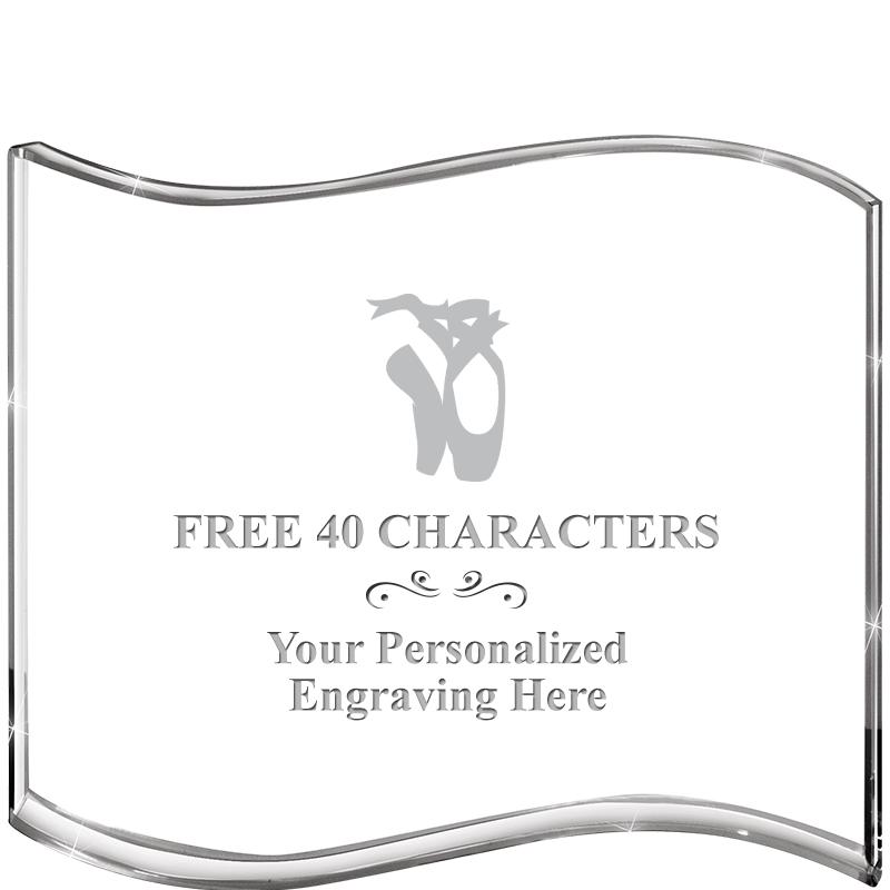 5" HANG TEN WAVE ACRYLIC HZTL